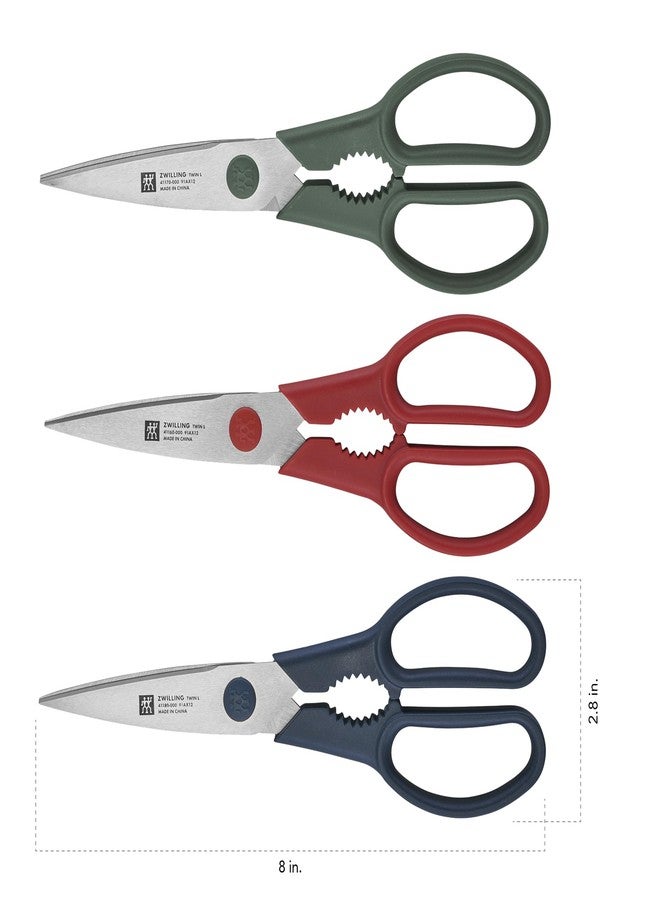 HENCKELS ZWILLING Now S 3-pc Shears Set, Blue, Red and Green - Image 5